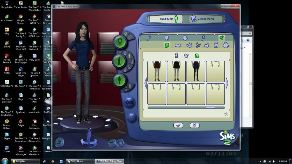 Mod The Sims Messed up CC, Sims Missing Half of Lower Body