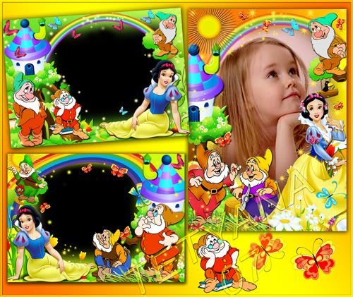 Frames for Photos - Snow White and the Dwarf