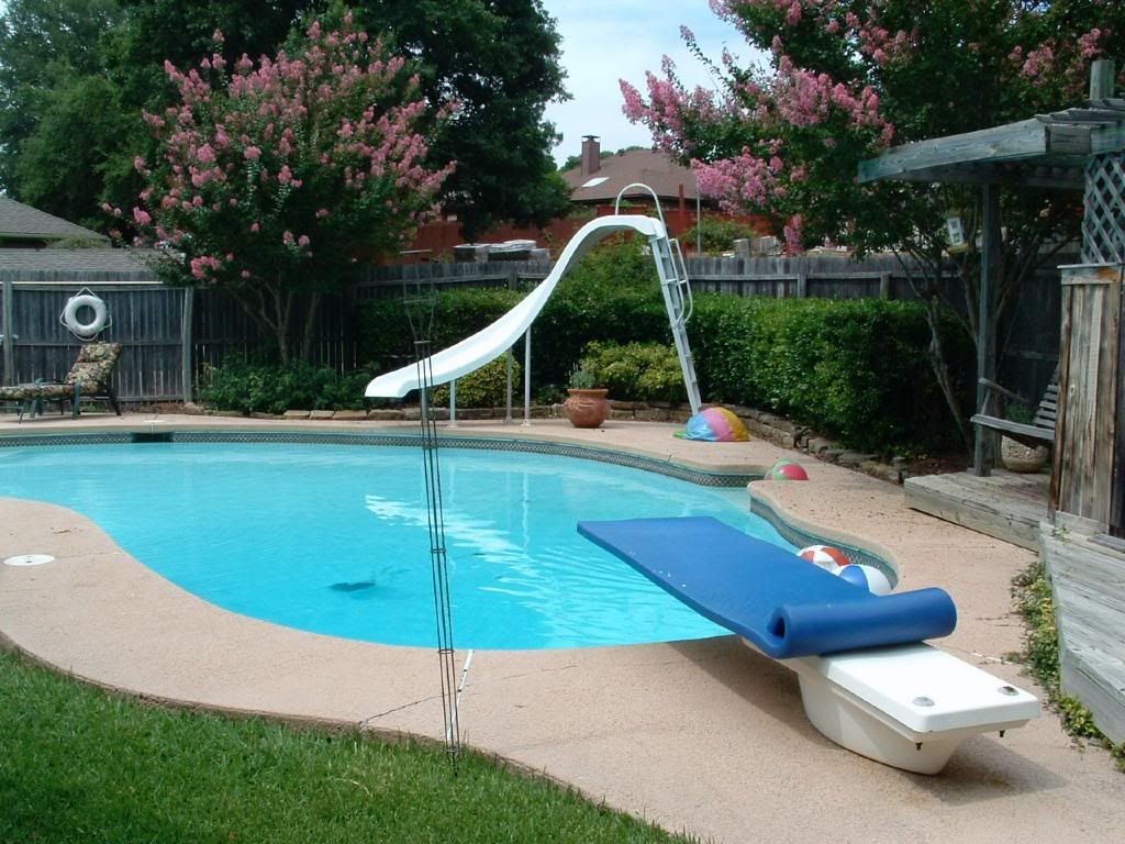 pool with slide