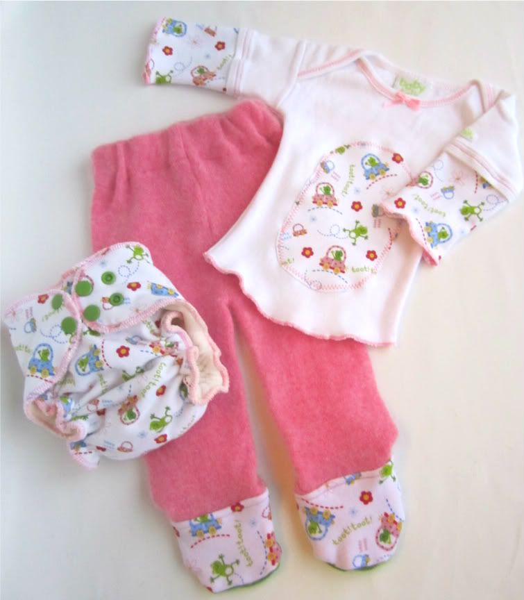 Deposit for Semi Custom Upcycled Wool/Diaper set (NB or Small)