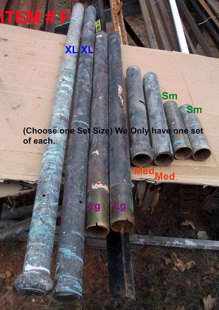 Vintage Brass Bed tubing various sizes