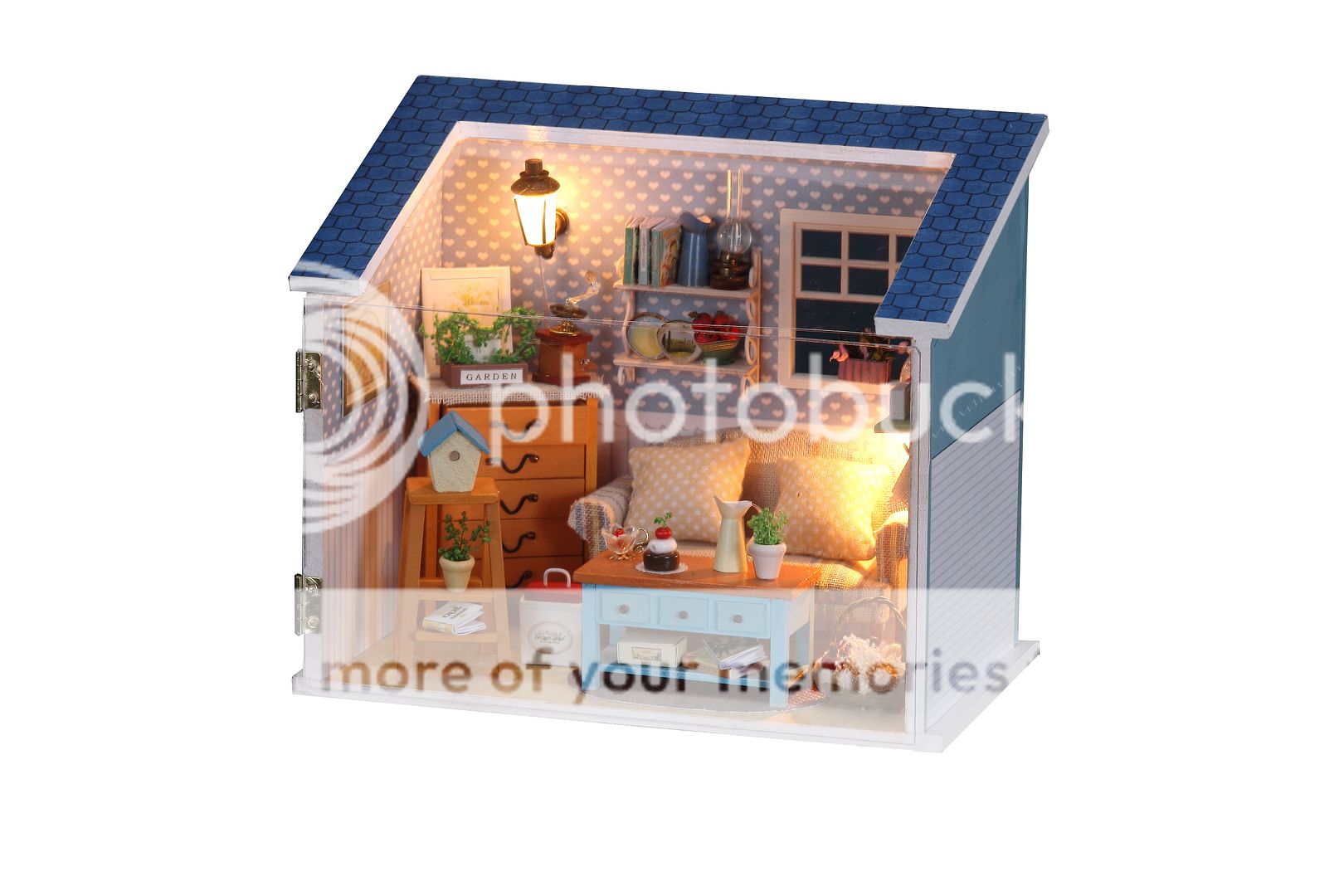 Puppenhaus Dollhouse Miniatur Living Room DIY Spielzeug Puppenstube