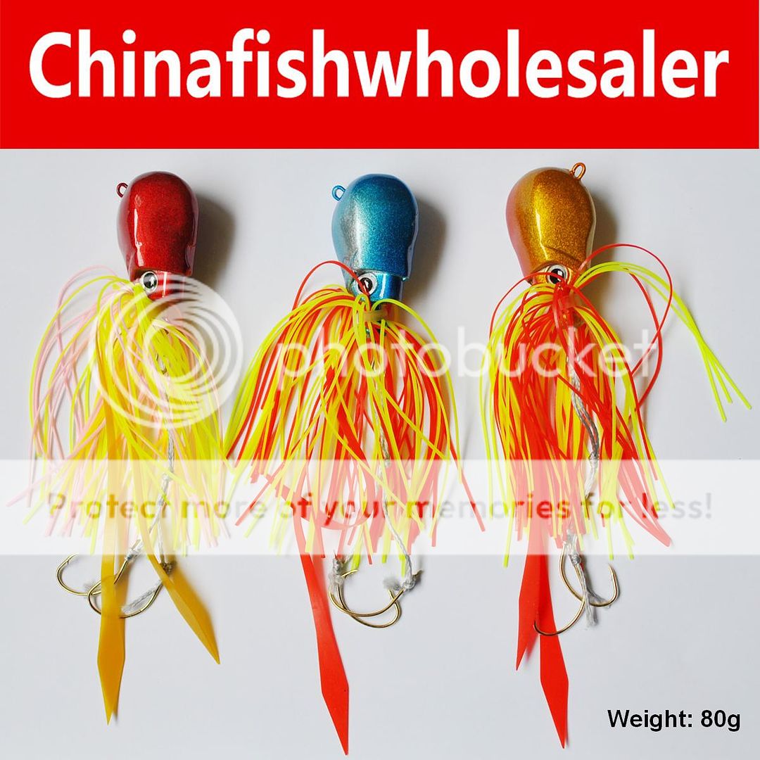 3pcs HINOMIYA Salty Rubber Jig 80g L11  