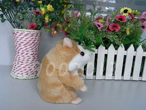 Funny Mimicry Pet Plush Talking Animal Swing Hamster Kids Child Play Plush Toy