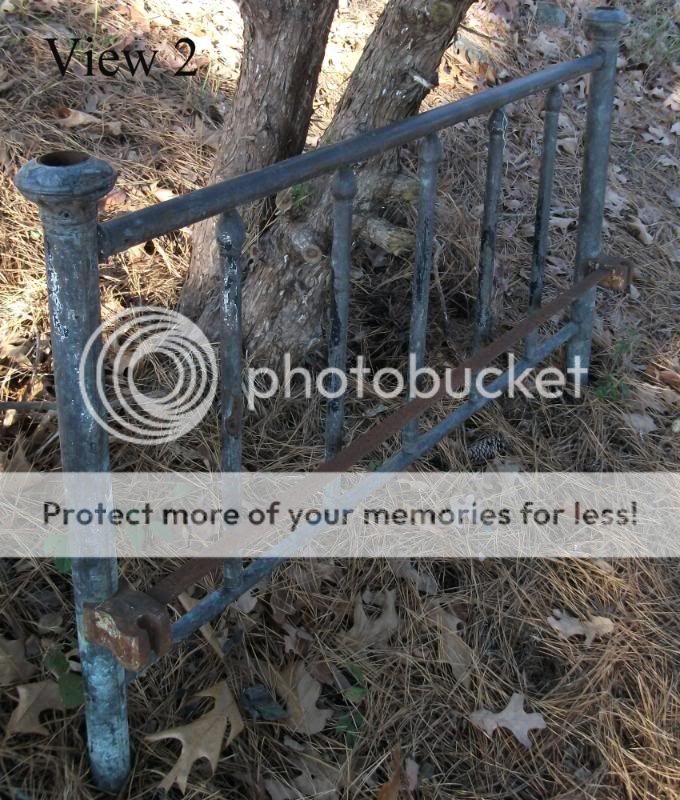 Antique BRASS Bed Footboard  